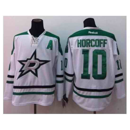 Dallas Stars #10 Shawn Horcoff White Stitched NHL Jersey
